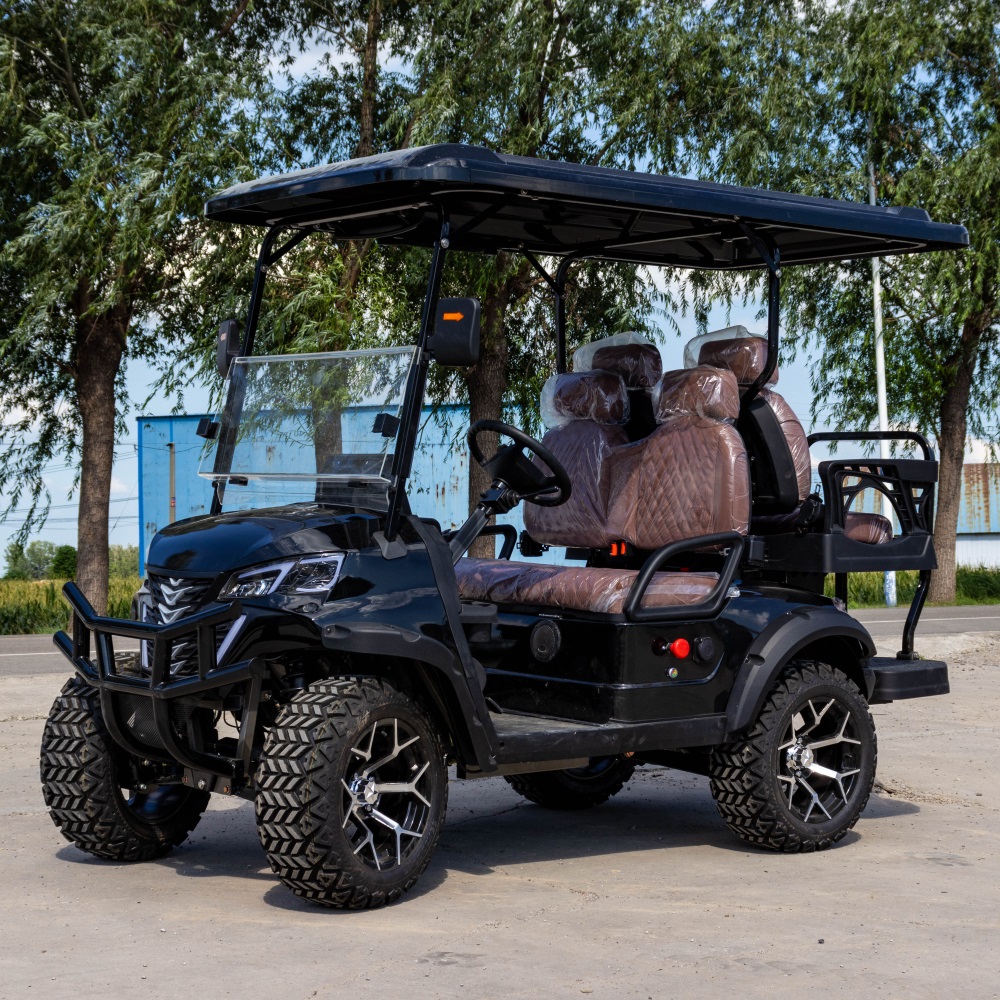 premium 4 seater electric golf cart | luxury comfort & full oem custom service for resorts