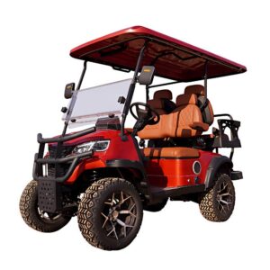 4 seater lightweight electric golf cart | portable, easy to maneuver for small golf courses & communities