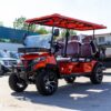 6 seater electric golf cart | multi scene shuttle, comfortable & durable for golf courses, resorts & communities