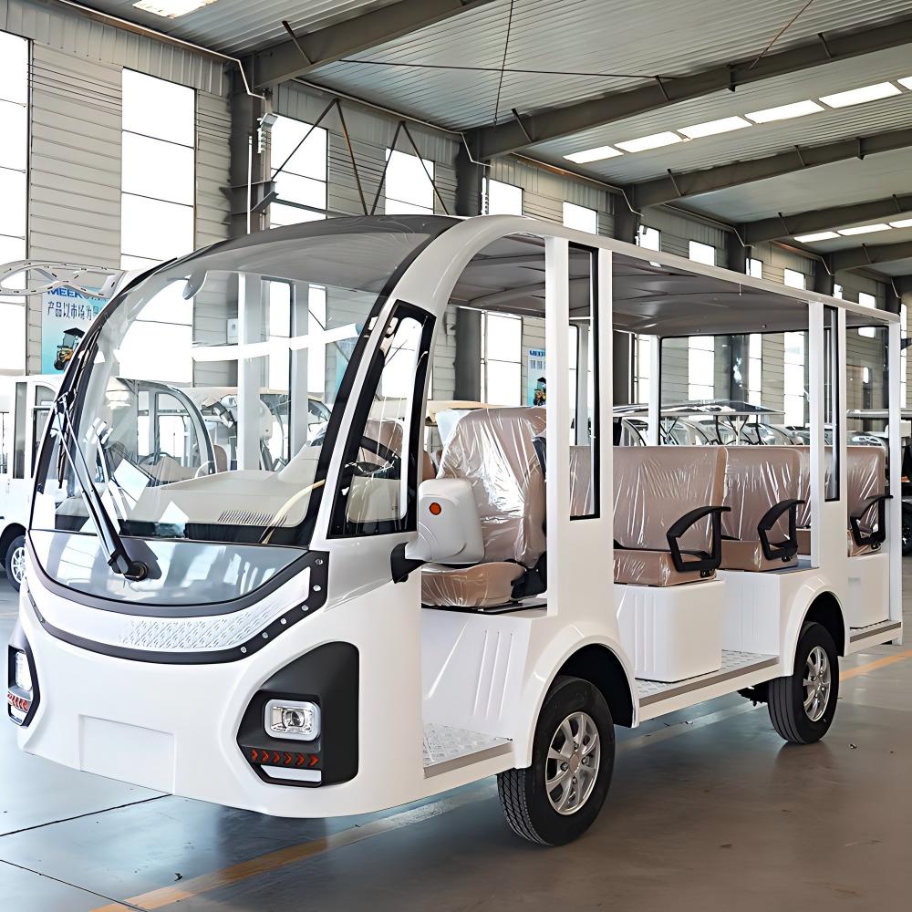8 seater electric sightseeing cart | open air & comfortable, suitable for scenic areas, resorts & commercial districts