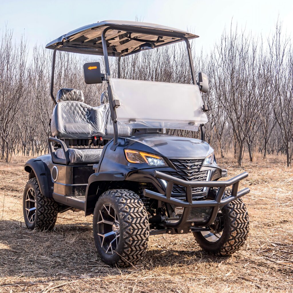 4 seat gasoline golf cart | powerful, fuel efficient & durable for golf courses, resorts & private villas