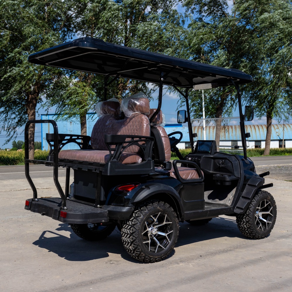 premium 4 seater electric golf cart | luxury comfort & full oem custom service for resorts