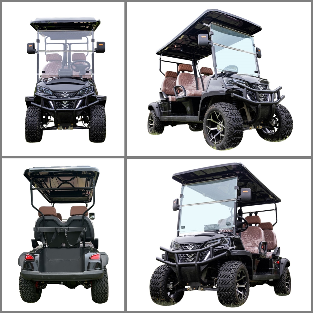 4 seater off road electric golf cart | high traction for mountain golf courses & scenic areas