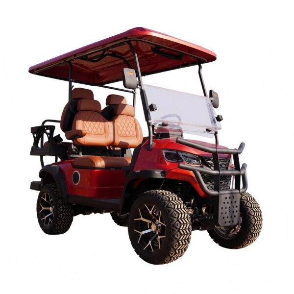 4 seater lightweight electric golf cart | portable, easy to maneuver for small golf courses & communities