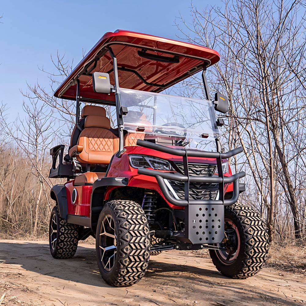 4 seater lightweight electric golf cart | portable, easy to maneuver for small golf courses & communities