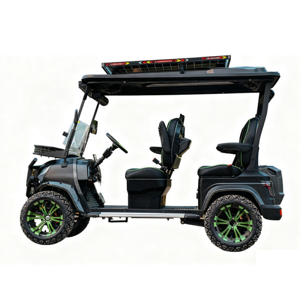 4 seater luxury electric golf cart | full oem customization, premium leather seats for 5 star resorts & private clubs