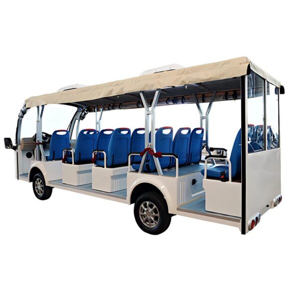 14 seater electric sightseeing bus | large capacity, stable & comfortable for scenic areas, parks & campus shuttle