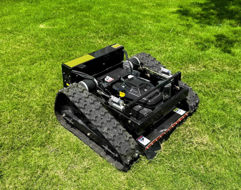 550d tracked lawn mower | high efficiency, durable & cost effective for farms, orchards & slope lands