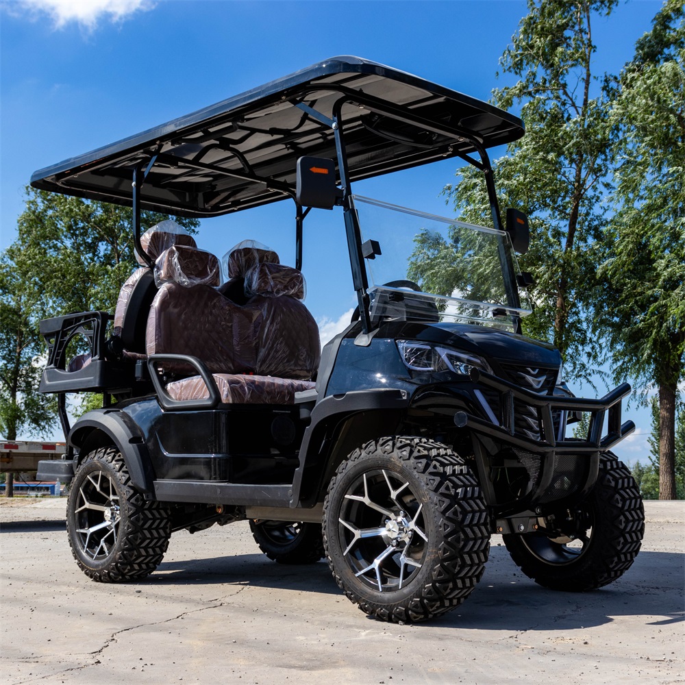 premium 4 seater electric golf cart | luxury comfort & full oem custom service for resorts