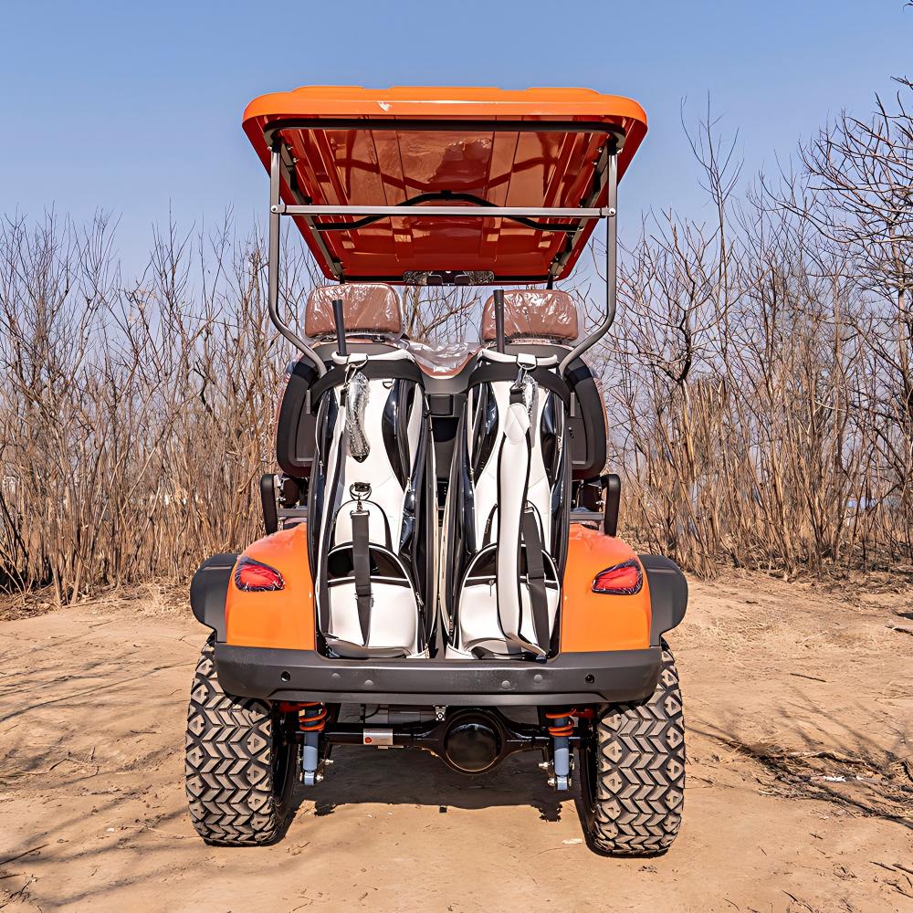 4 seater luxury electric golf cart | full oem customization, premium leather seats for 5 star resorts & private clubs