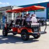 6 seater electric golf cart | multi scene shuttle, comfortable & durable for golf courses, resorts & communities