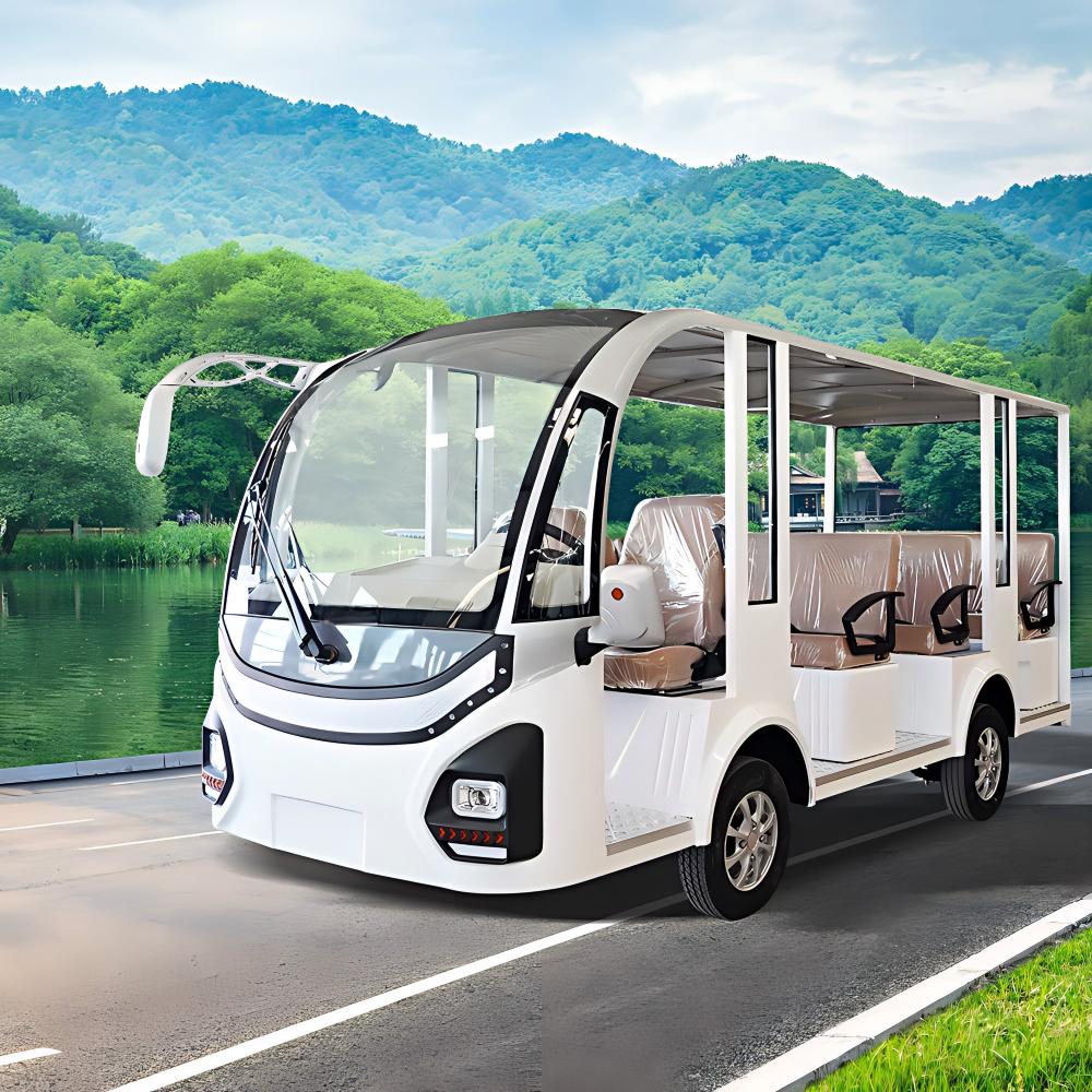 8 seater electric sightseeing cart | open air & comfortable, suitable for scenic areas, resorts & commercial districts