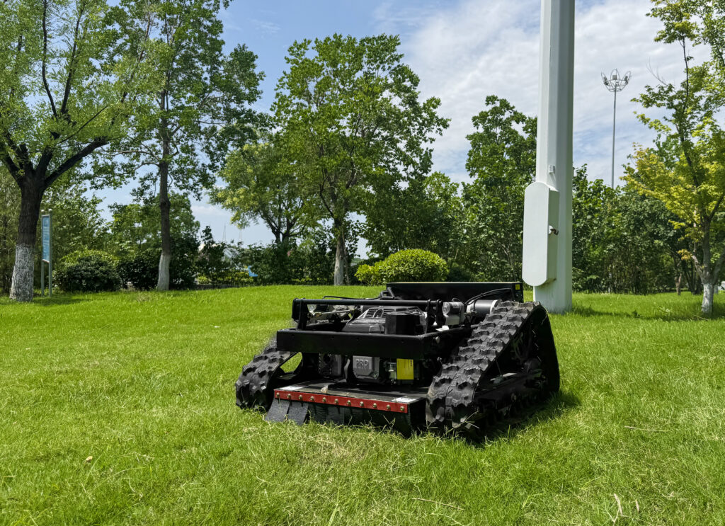 550d tracked lawn mower | high efficiency, durable & cost effective for farms, orchards & slope lands