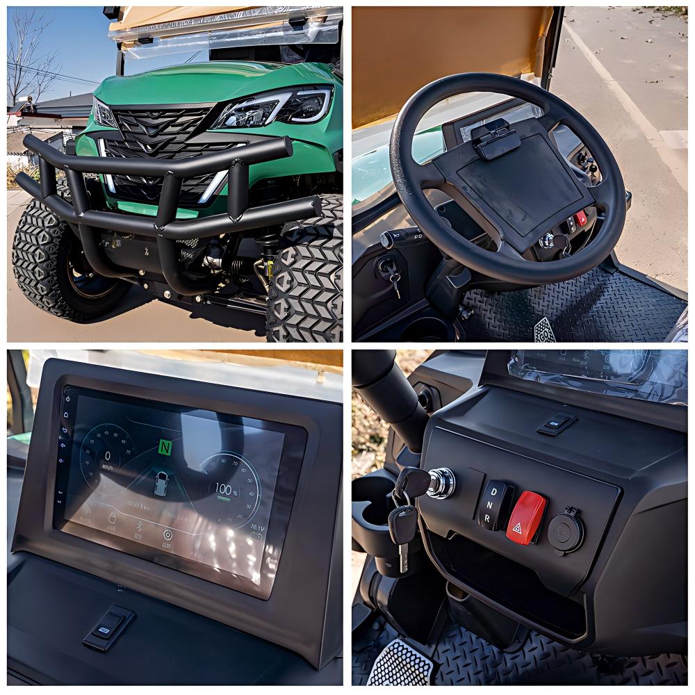 2 seater electric golf cart | durable, cost effective for golf courses & resorts