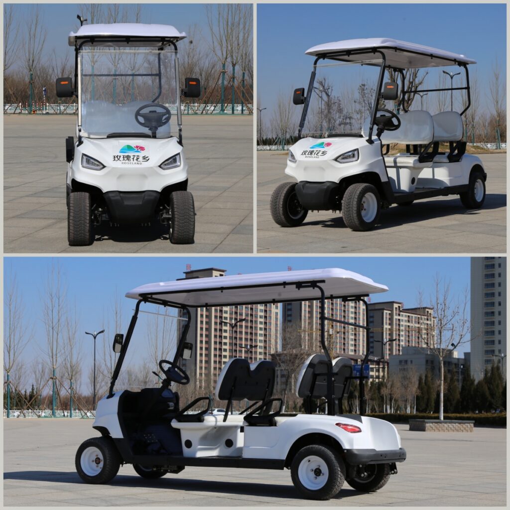 4 seater electric golf cart for scenic spots | stylish, comfortable & eco friendly sightseeing