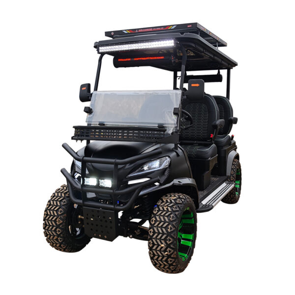 4 seater luxury electric golf cart | full oem customization, premium leather seats for 5 star resorts & private clubs