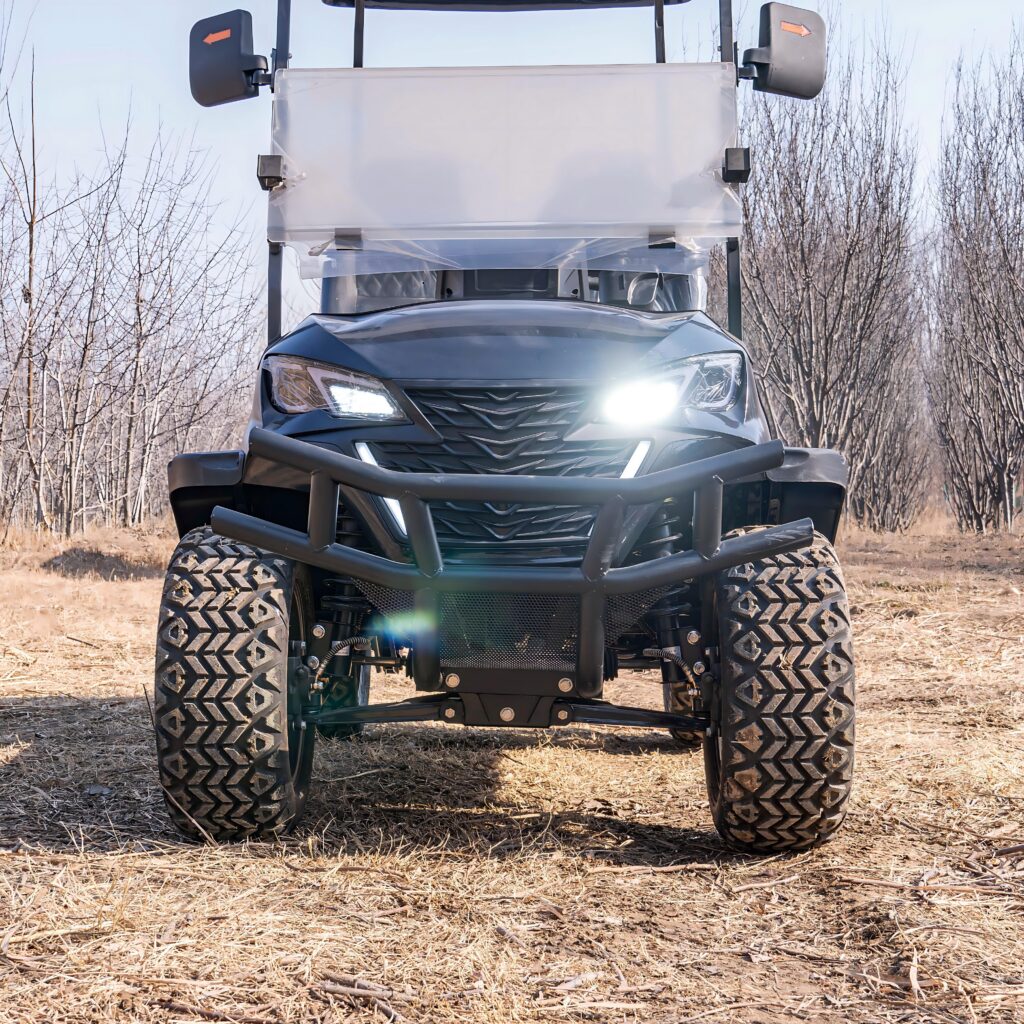 4 seat gasoline golf cart | powerful, fuel efficient & durable for golf courses, resorts & private villas