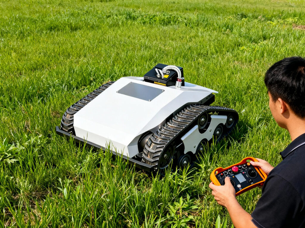 800e tracked lawn mower | intelligent heavy duty, fuel saving & premium for large golf courses, resorts & industrial lawns