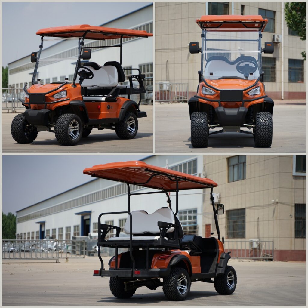 4 seater electric golf cart for scenic spots | stylish, comfortable & eco friendly sightseeing