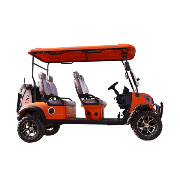 4 seater luxury electric golf cart | full oem customization, premium leather seats for 5 star resorts & private clubs