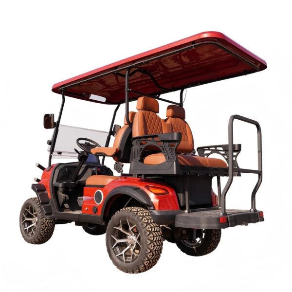 4 seater lightweight electric golf cart | portable, easy to maneuver for small golf courses & communities