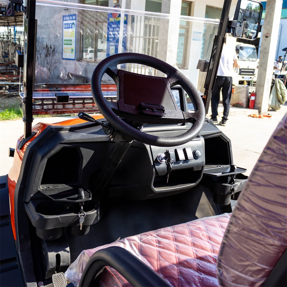 6 seater electric golf cart | multi scene shuttle, comfortable & durable for golf courses, resorts & communities