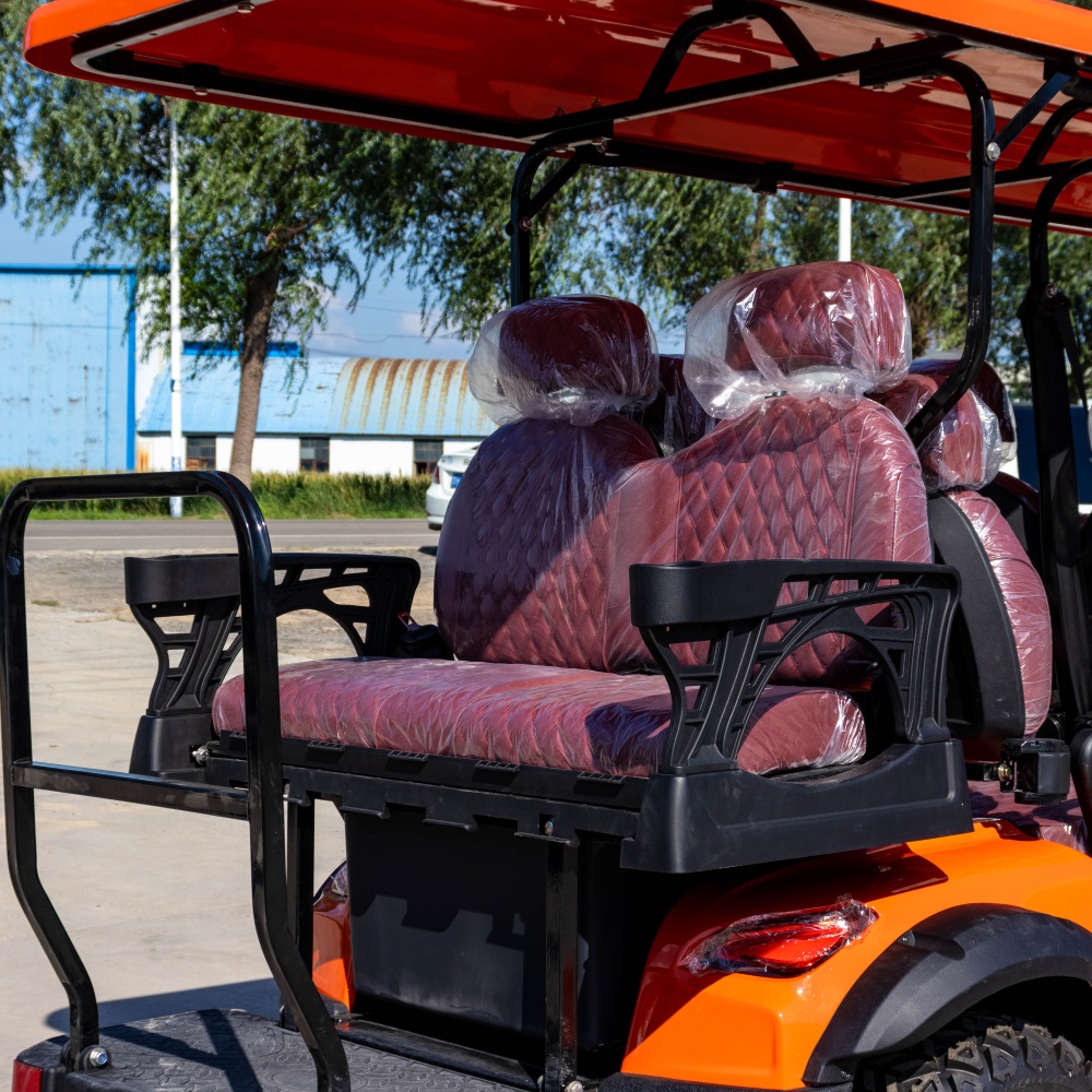 6 seater electric golf cart | multi scene shuttle, comfortable & durable for golf courses, resorts & communities