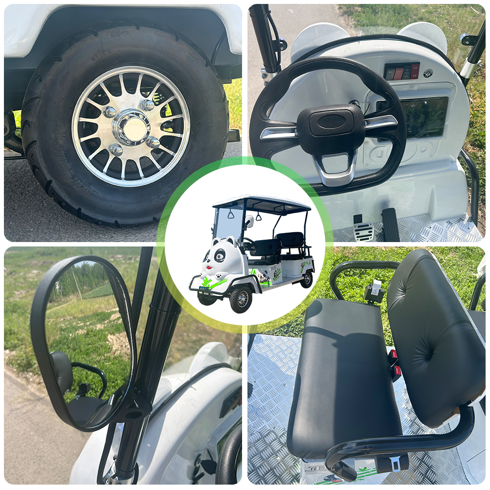 4 seater off road electric golf cart | high traction for mountain golf courses & scenic areas