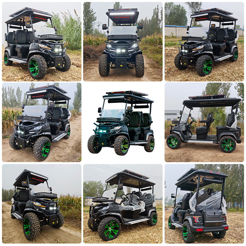 4 seater luxury electric golf cart | full oem customization, premium leather seats for 5 star resorts & private clubs