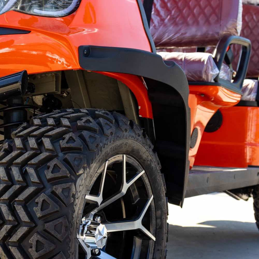 6 seater electric golf cart | multi scene shuttle, comfortable & durable for golf courses, resorts & communities